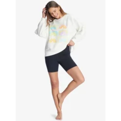 ROXY Juniors' Morning Hike Sweatshirt -Chic Clothing Store 2089430 101 alt5