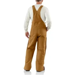 CARHARTT Men's 101626 Flame Resistant Loose Fit Duck Insulated Bib Overall -Chic Clothing Store 2089806 211 alt3