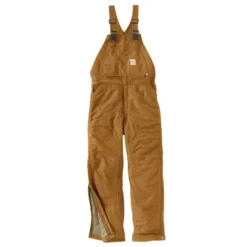 CARHARTT Men's 101626 Flame Resistant Loose Fit Duck Insulated Bib Overall