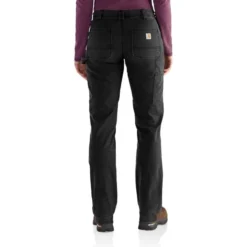 CARHARTT Women's 102323 Rugged Flex Loose Fit Canvas Double-Front Work Pant -Chic Clothing Store 2089810 001 alt3