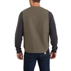 CARHARTT Men's 104394 Relaxed Fit Washed Duck Sherpa-Lined Vest, Extended Sizes 7 CARHARTT Men's 104394 Relaxed Fit Washed Duck Sherpa-Lined Vest, Extended Sizes -Chic Clothing Store 2089868 335 alt2