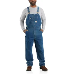 CARHARTT Men's 104672 Loose Fit Denim Bib Overalls, Extended Sizes 8 CARHARTT Men's 104672 Loose Fit Denim Bib Overalls, Extended Sizes -Chic Clothing Store 2089881 032 alt2