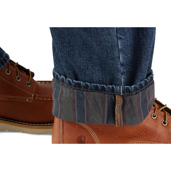 CARHARTT Men's 104942 Relaxed Fit Flannel-Lined 5-Pocket Jeans 5 CARHARTT Men's 104942 Relaxed Fit Flannel-Lined 5-Pocket Jeans - Image 5