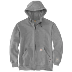 CARHARTT Men's 104982 Flame Resistant Force Loose Fit Midweight Full-Zip Sweatshirt, Extended Sizes