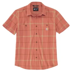 CARHARTT Men's 105701 Rugged Flex Relaxed Fit Lightweight Short-Sleeve Shirt, Extended Sizes