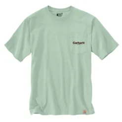 CARHARTT Men's 105713 Relaxed Fit Heavyweight Short-Sleeve Pocket Line Graphic Tee, Extended Sizes
