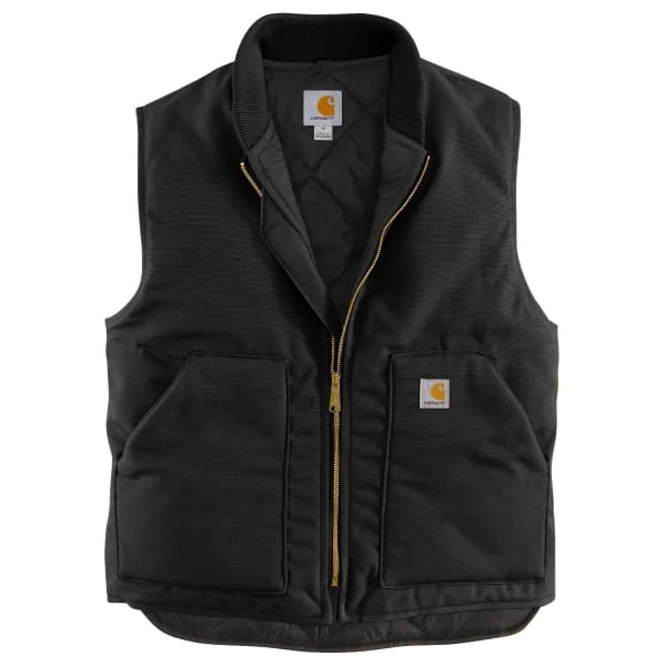 CARHARTT Men's V01 Relaxed Fit Firm Duck Insulated Rib Collar Vest, Extended Sizes 1 CARHARTT Men's V01 Relaxed Fit Firm Duck Insulated Rib Collar Vest, Extended Sizes